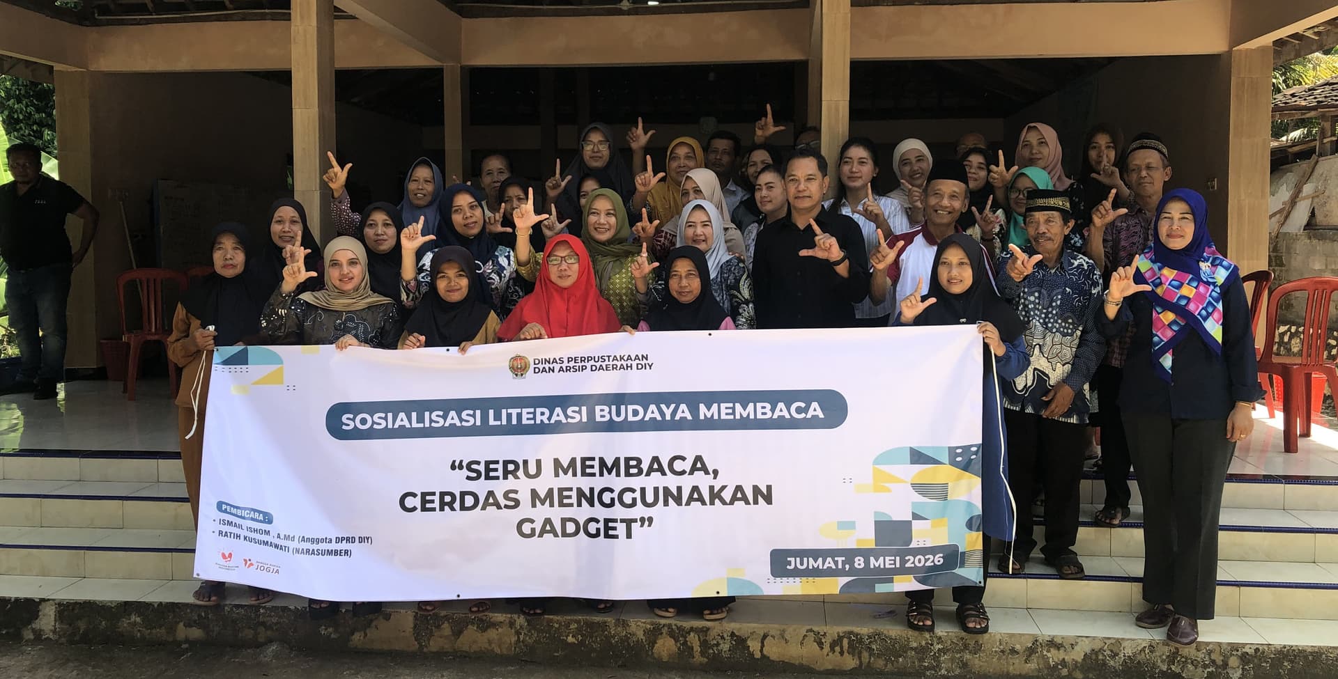 Sosialisasi Literasi Budaya Membaca dengan tema “Seru Membaca, Cerdas Menggunakan Gadget”