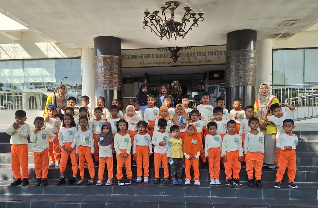 news-Balai Layanan Perpustakaan Sambut Kunjungan Wisata Pustaka dari TK Pertiwi Pandeyan 3