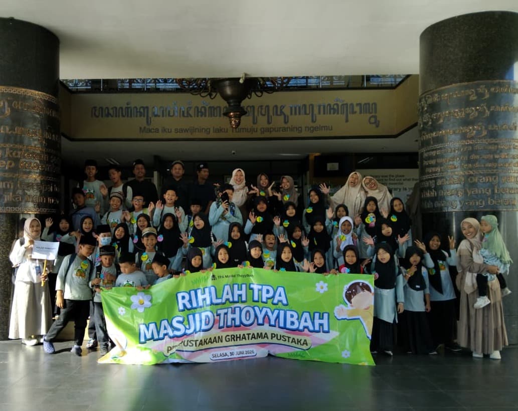 Balai Layanan Perpustakaan Sambut Kunjungan Wisata Pustaka dari Taman Pendidikan Al-Qur’an (TPA) Masjid Thoyyibah