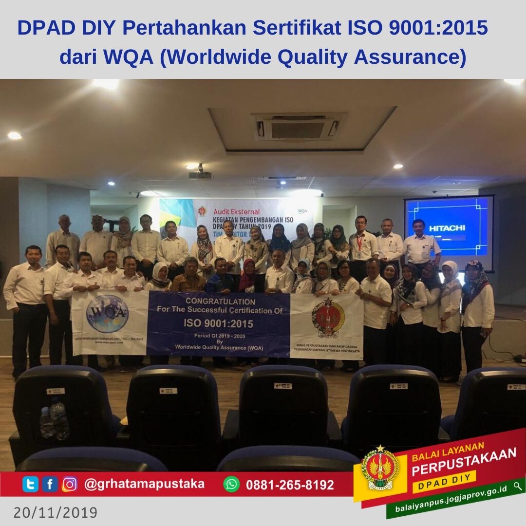 DPAD DIY Pertahankan ISO 9001:2015