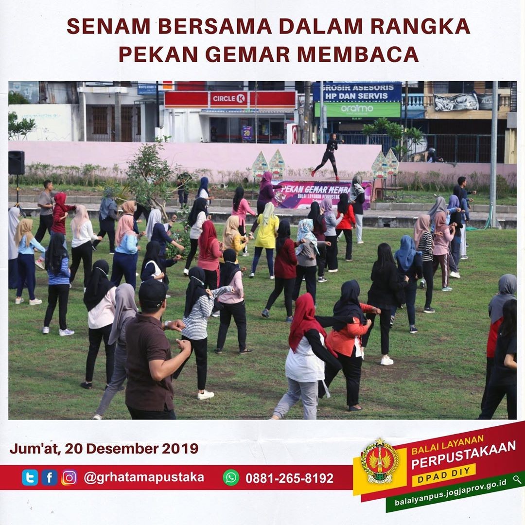 Senam Bersama Dalam Rangka Pekan Gemar Membaca