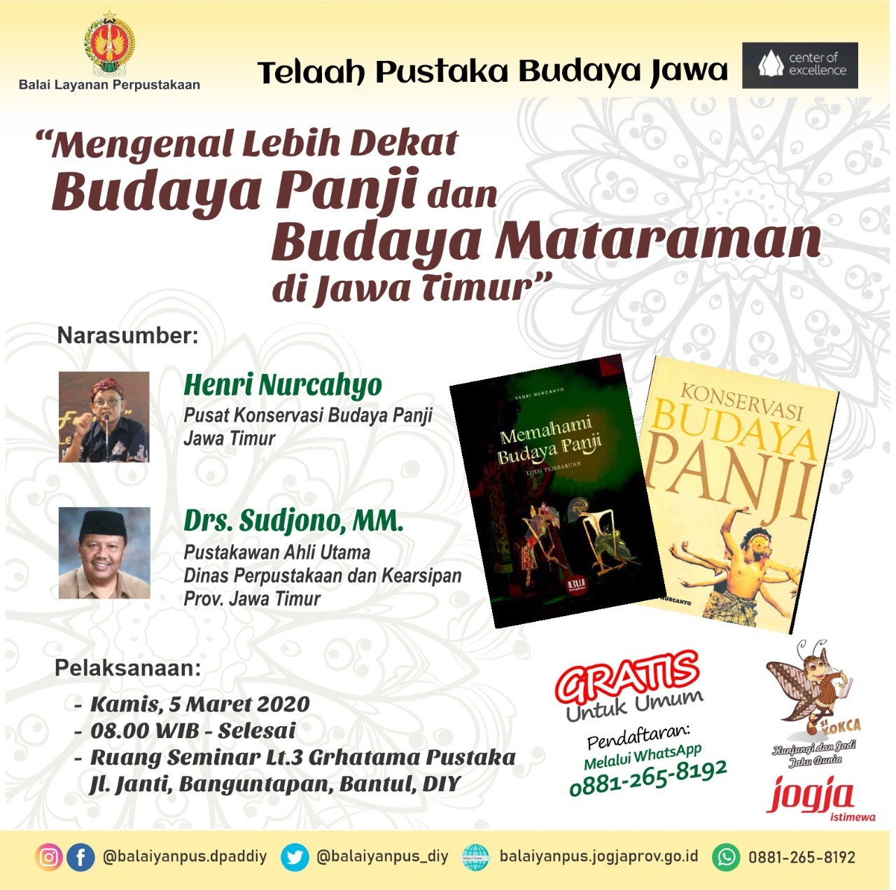 Telaah Pustaka Budaya “Mengenal Lebih Dekat Budaya Panji dan Budaya Mataram di Jawa Timur”