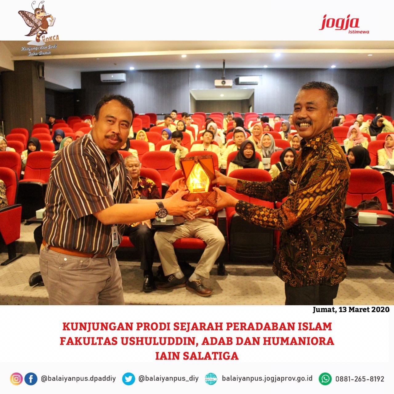 Kunjungan Prodi Sejarah Peradapan Islam Fakultas Ushuluddin, Adab, dan Humaniora IAIN Salatiga