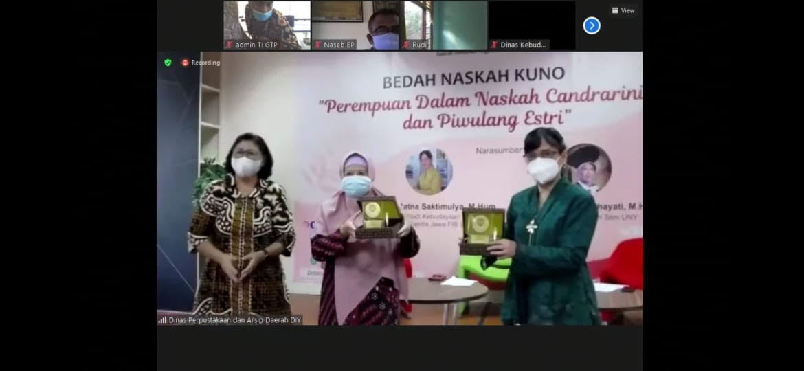 WEBINAR BEDAH NASKAH KUNO "PEREMPUAN DALAM NASKAH CANDRARINI  DAN PIWULANG ESTRI"