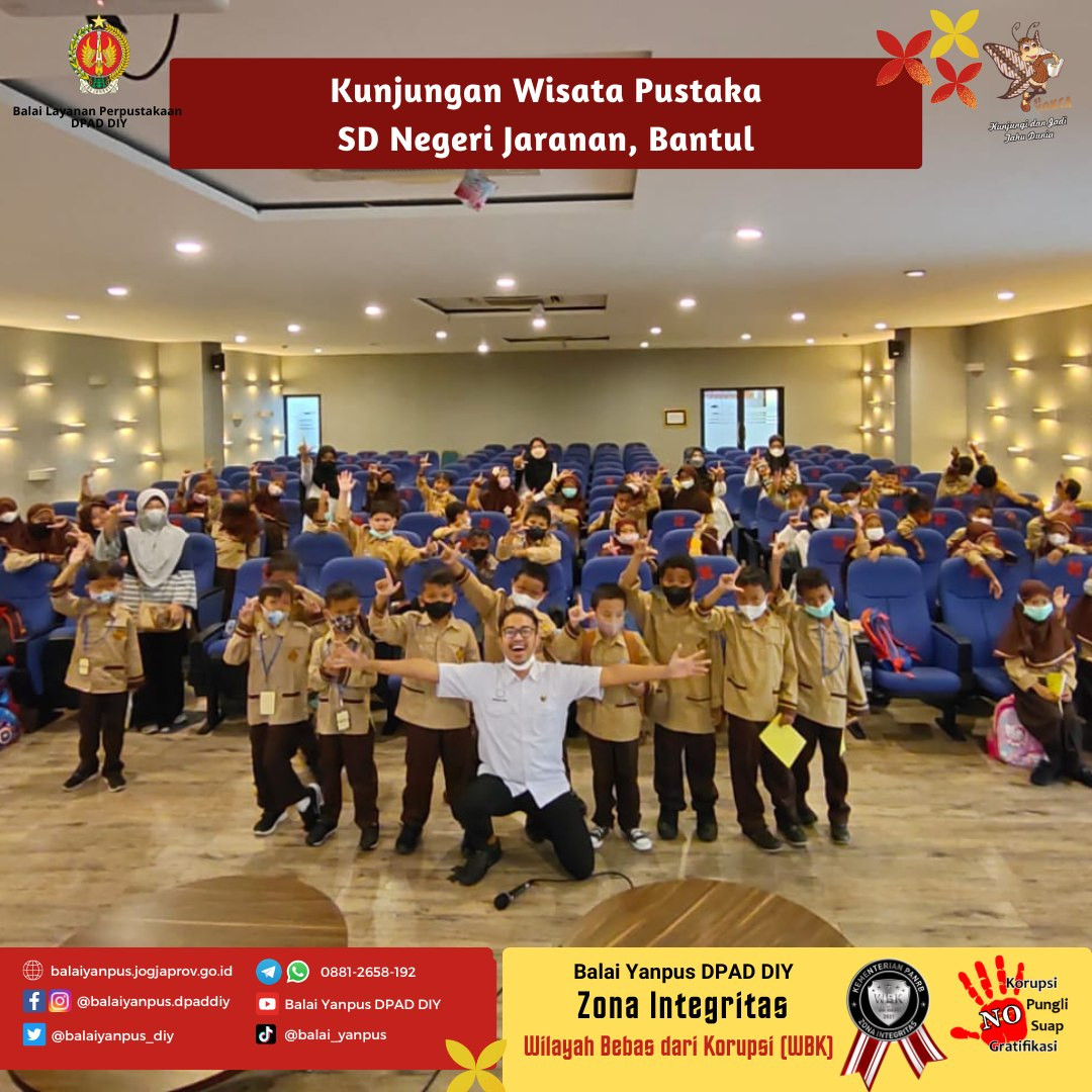 Kunjungan Wisata Pustaka SD Negeri Jaranan,Bantul