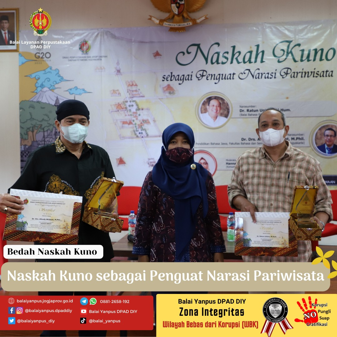 Bedah Naskah Kuno tema "Naskah Kuno sebagai Penguat Narasi Pariwisata"