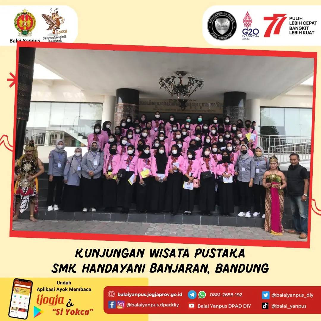 Kunjungan Wisata Pustaka Siswa siswi SMK Handayani Banjaran, Bandung