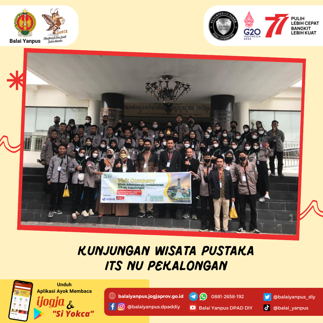 Kunjungan Wisata Pustaka ITS NU Pekalongan