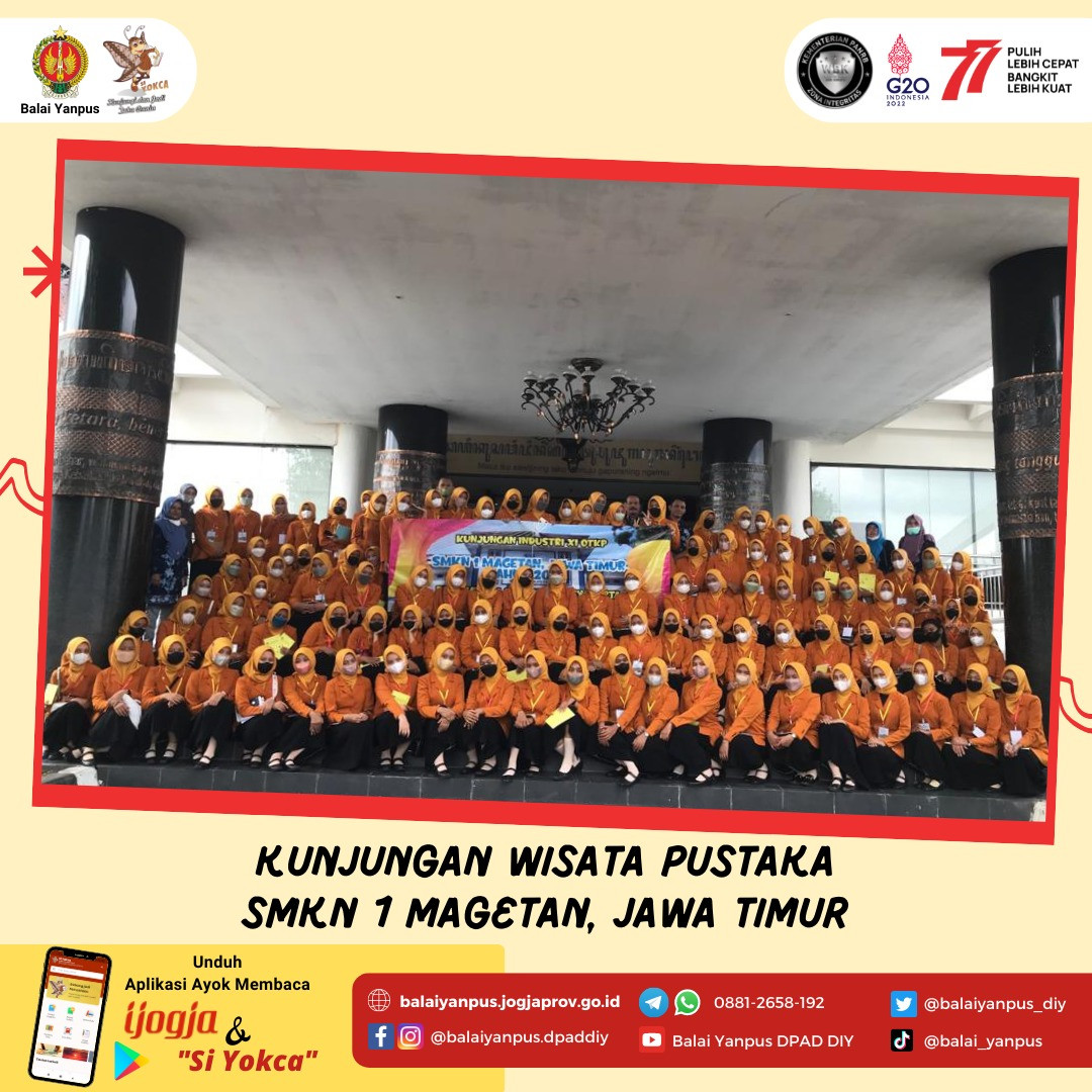 Kunjungan Wisata Pustaka Siswa-siswi SMKN 1 Magetan, Jawa Timur