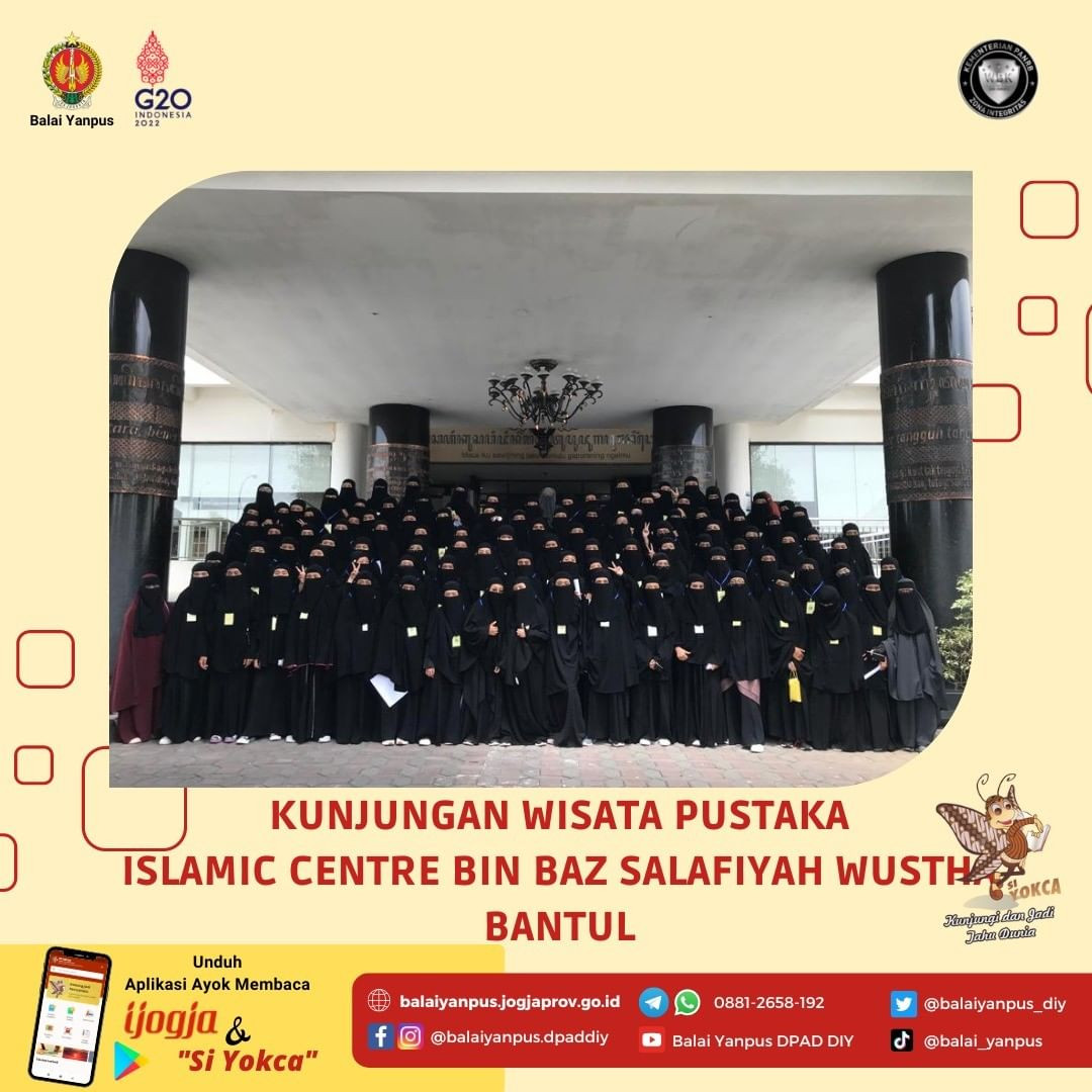 Wisata pustaka dari Santri Kelas 8 Islamic Centre Bin Baz Salafiyah Wustha