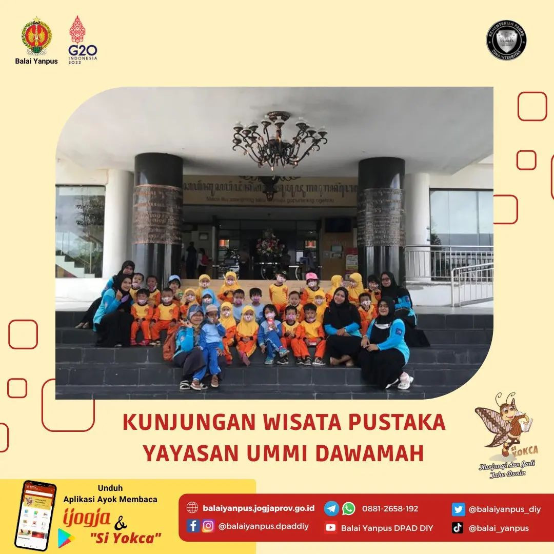 Wisata pustaka dari siswa siswi Yayasan Ummi Dawamah, Bantul