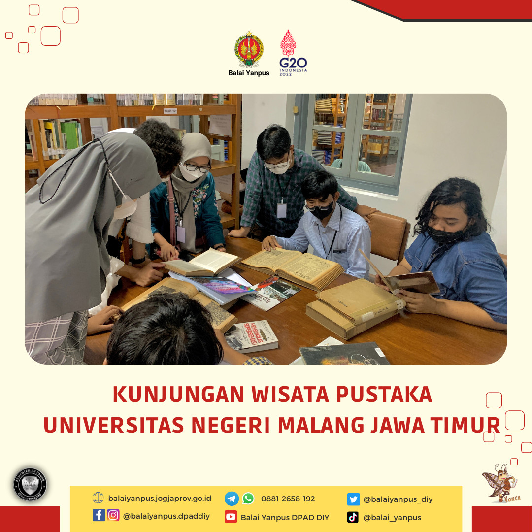 Kunjungan Wisata Pustaka dari Mahasiswa-mahasiswi Universitas Negeri Malang, Jawa Timur