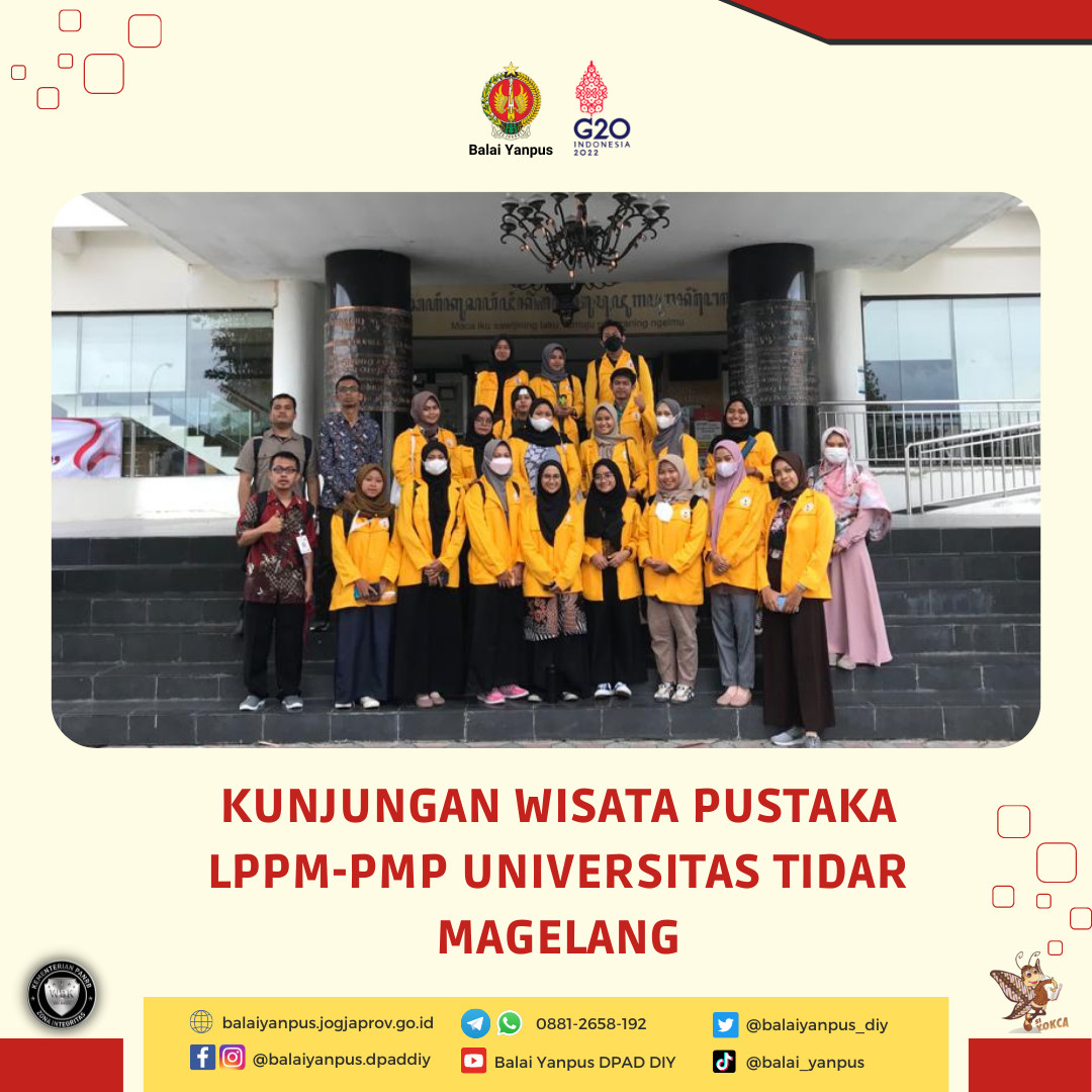 Kunjungan Wisata Pustaka dari Mahasiswa Universitas Tidar, Magelang