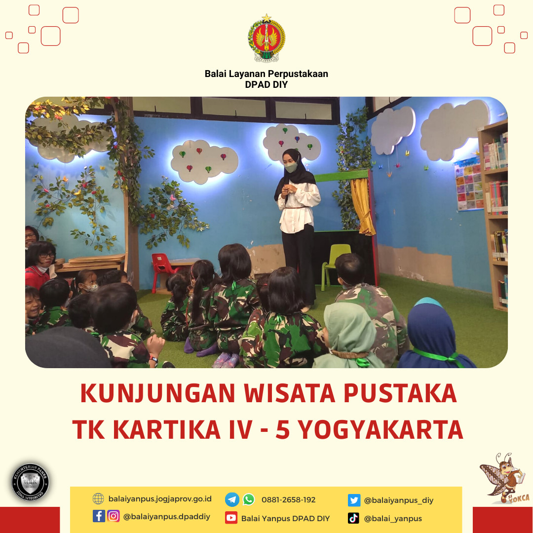 Kunjungan Wisata Pustaka dari Siswa-Siswi TK Kartika IV - 5 Yogyakarta