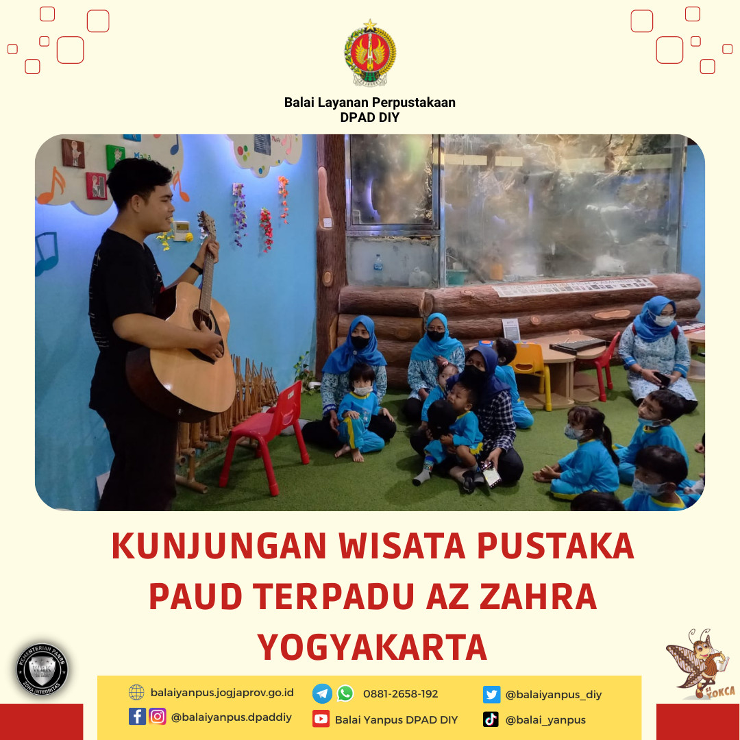 Kunjungan Wisata Pustaka dari Siswa-Siswi PAUD Terpadu Az Zahra Yogyakarta