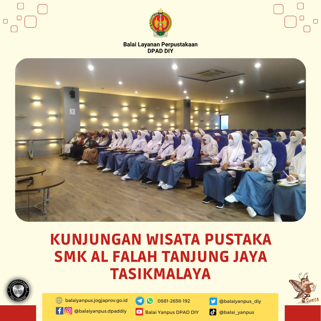 Kunjungan Wisata Pustaka dari Siswa-siswi SMK Al Falah Tanjung Jaya, Tasikmalaya