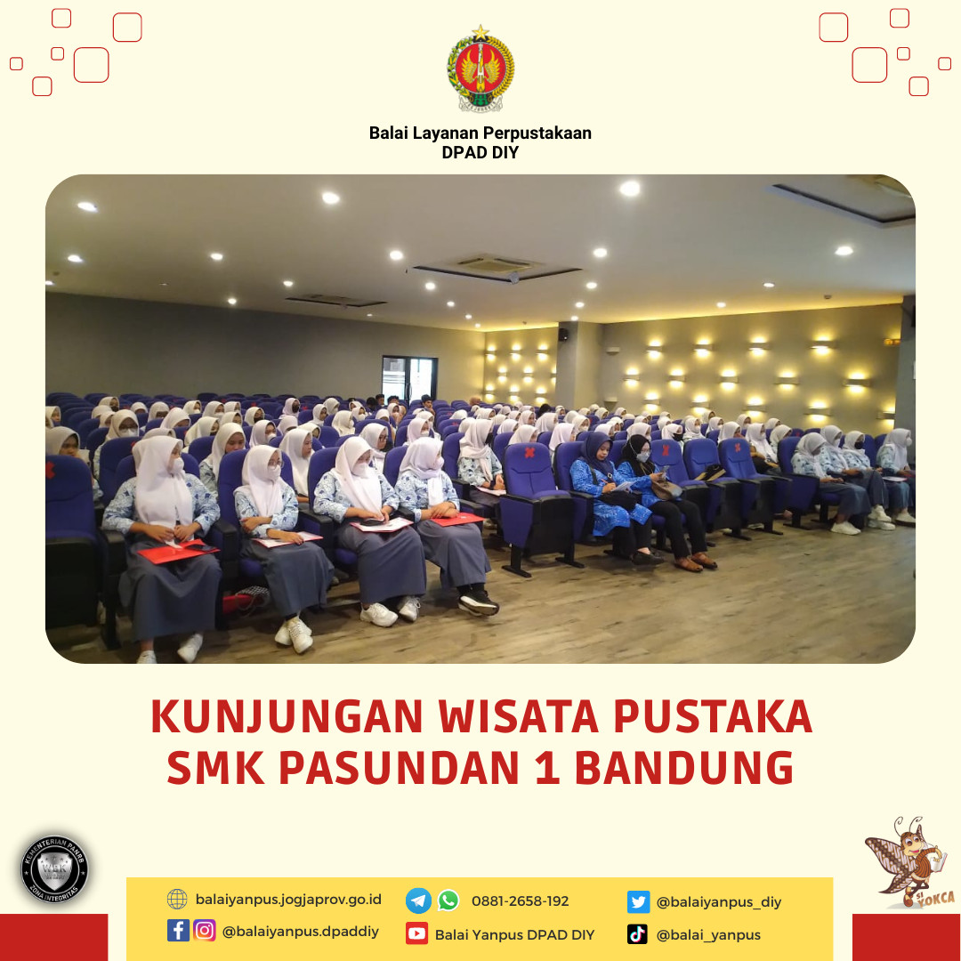 Kunjungan Wisata Pustaka dari Siswa-siswi SMK Pasundan 1 Bandung