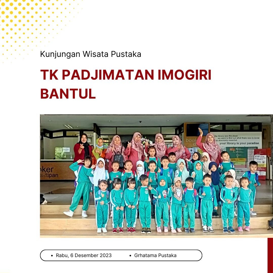 Kunjungan wisata pustaka dari TK Padjimatan Imogiri, Bantul