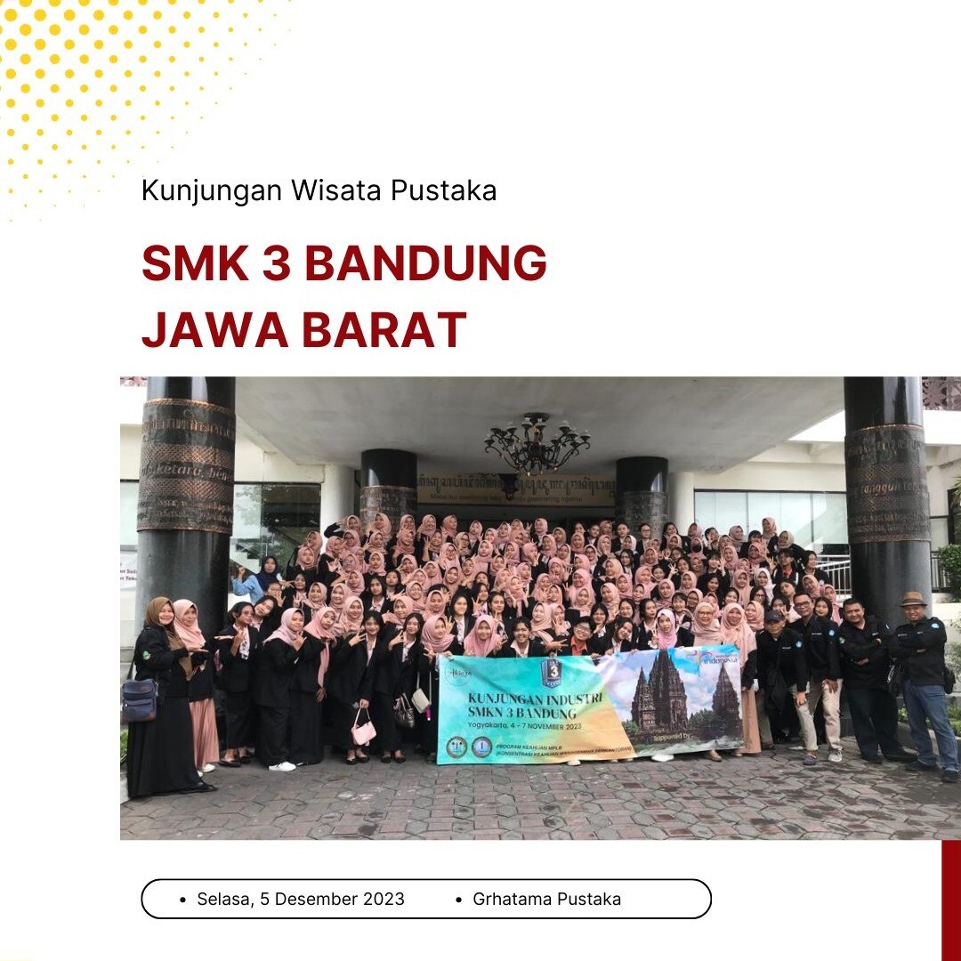 Wisata pustaka dari SMK 3 Bandung Jawa Barat