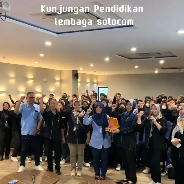 Kunjungan pendidikan dari Lembaga Pendidikan Solocom Surakarta