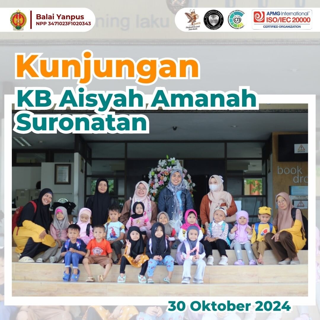 Kunjungan Wisata Pustaka dari KB Aisyah Amanah Suronatan