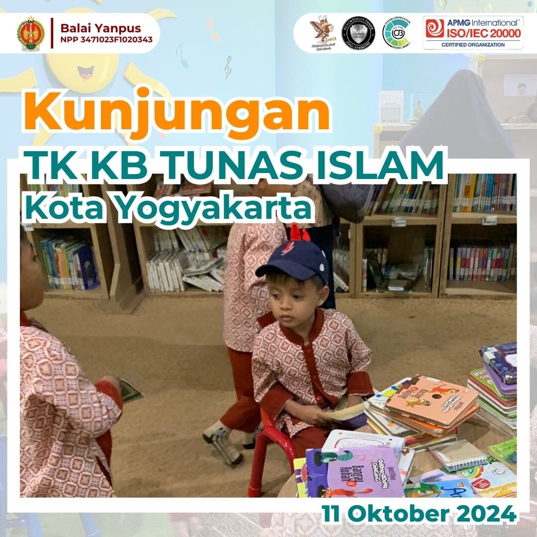 Kunjungan Wisata Pustaka dari TK KB Tunas Islam