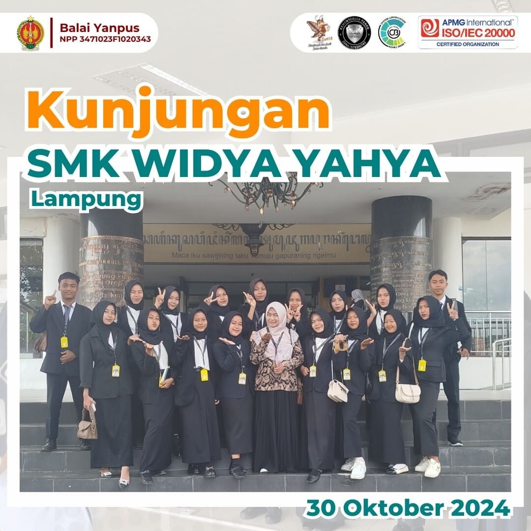 Kunjungan Wisata Pustaka dari SMK Widya Yahya, Lampung