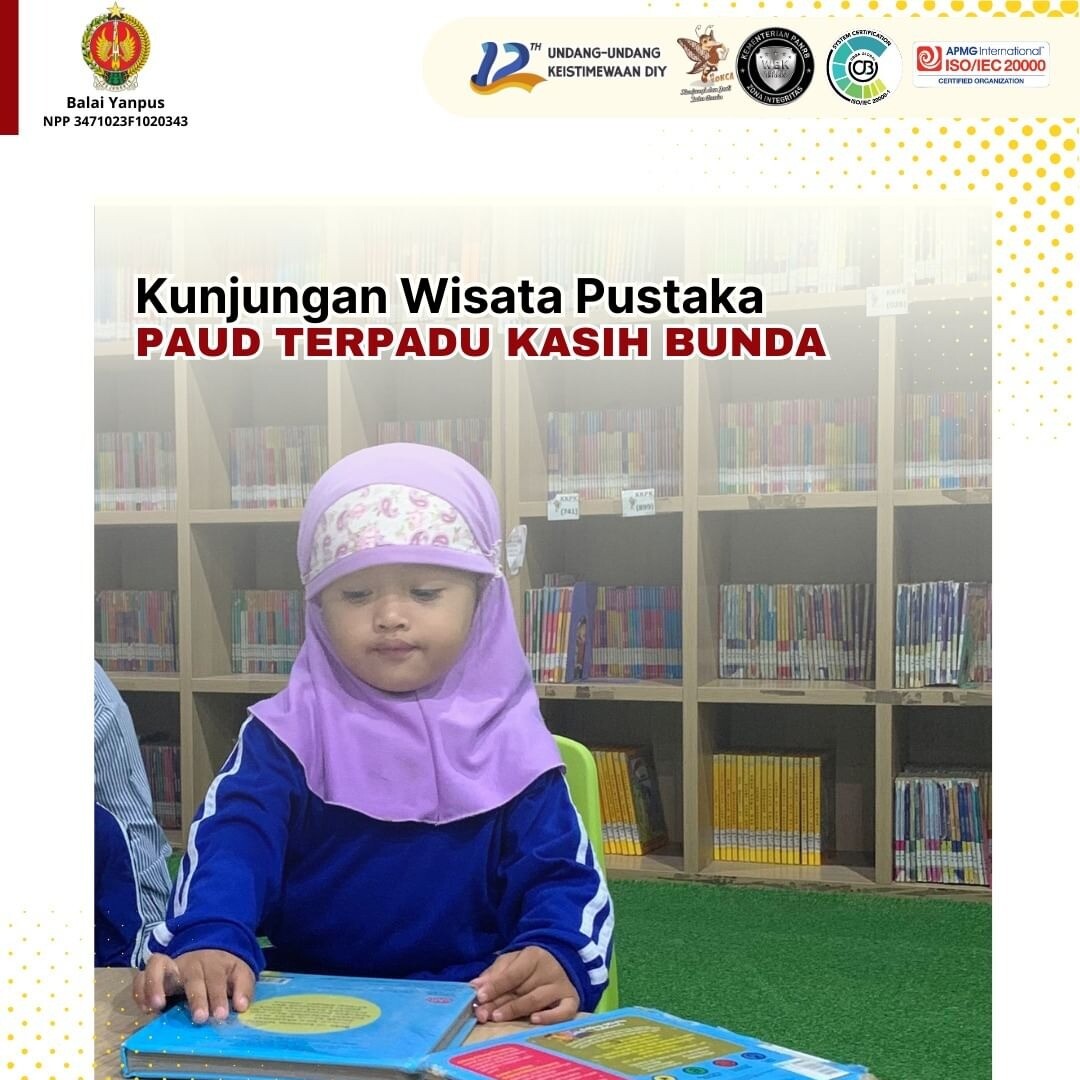 Kunjungan Wisata Pustaka dari Paud Terpadu Kasih Bunda