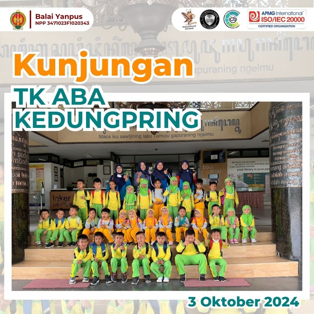 Kunjungan Wisata Pustaka dari TK ABA Kedungpring