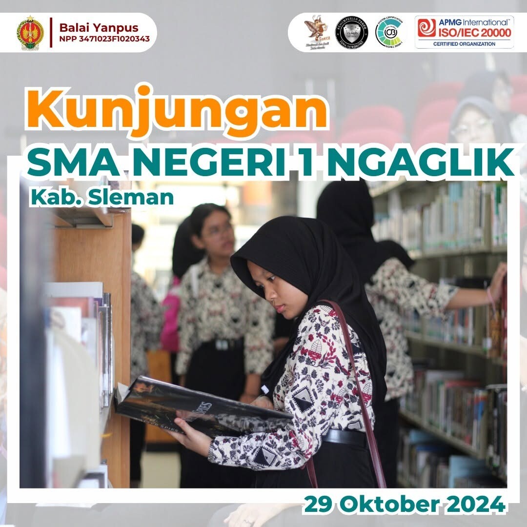 Kunjungan Wisata Pustaka dari SMAN 1 Ngaglik